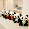 Zoo cute hamburgers, backpacks, panda plush toys, dolls, souvenirs, cross-border wholesale, doll gifts details Picture